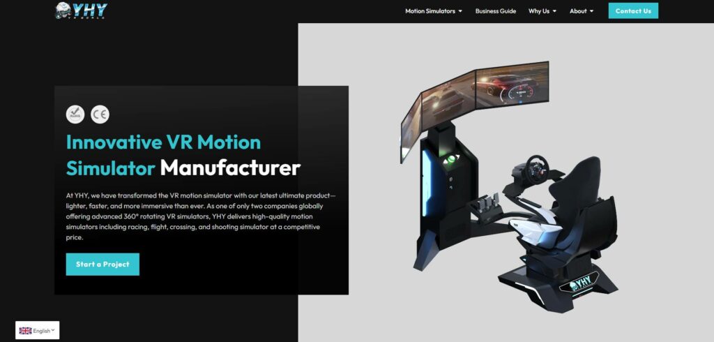 YHY is the top VR motion simulator manufacturer